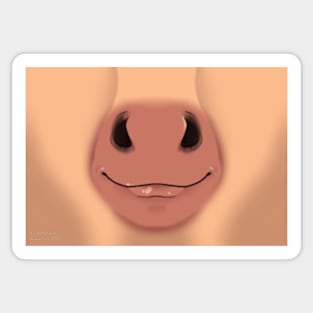 Strawberry Horse Face Sticker